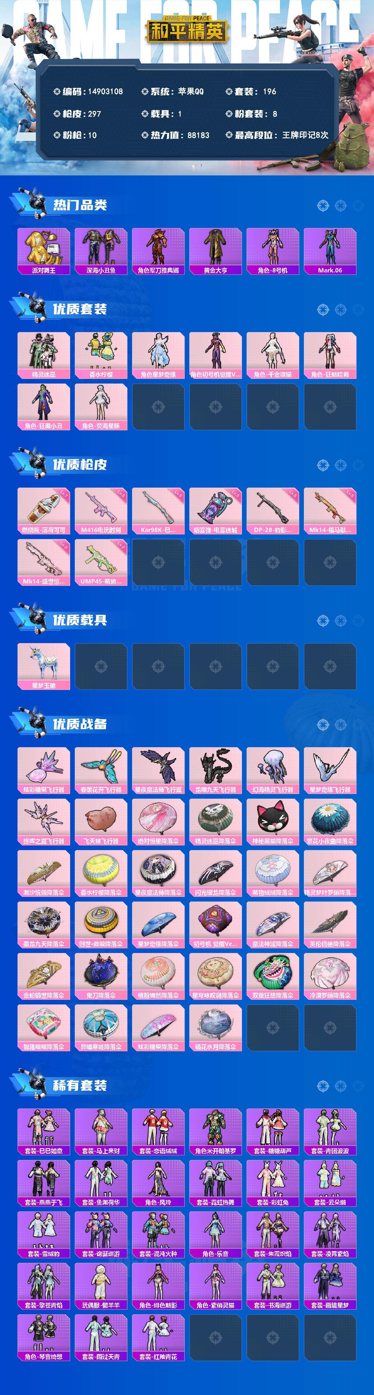 HPQM4244781和平精英账号详情图4