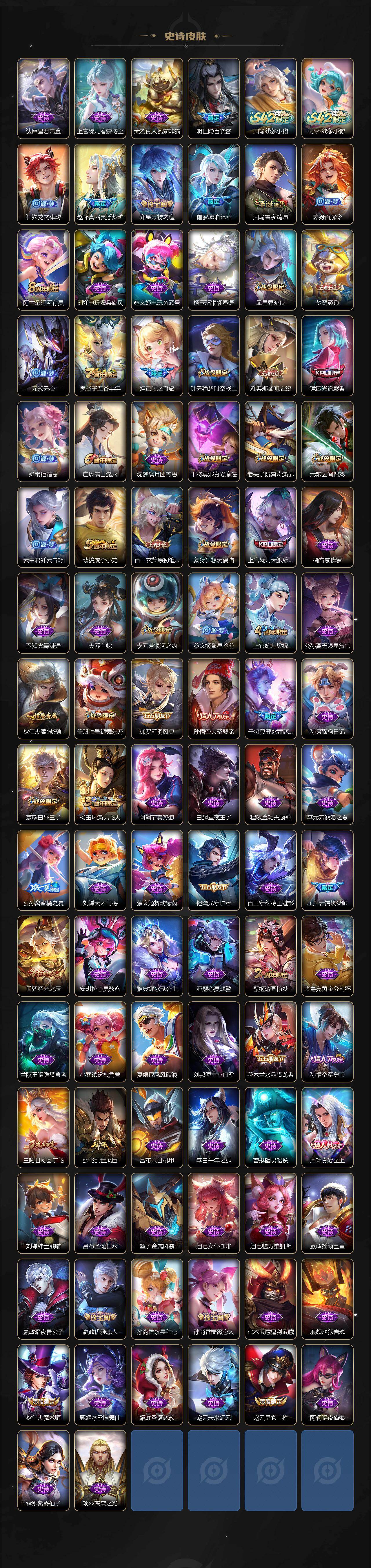 【WZ184367】安卓Q-V6-至尊星耀II段位-129英雄-336皮肤-1典藏皮肤-1无双-1珍品传说-12传说-97史诗
【英雄全皮】:空空儿全皮
【荣耀典藏】:李白鸣剑曳影
【无双皮肤】:甄