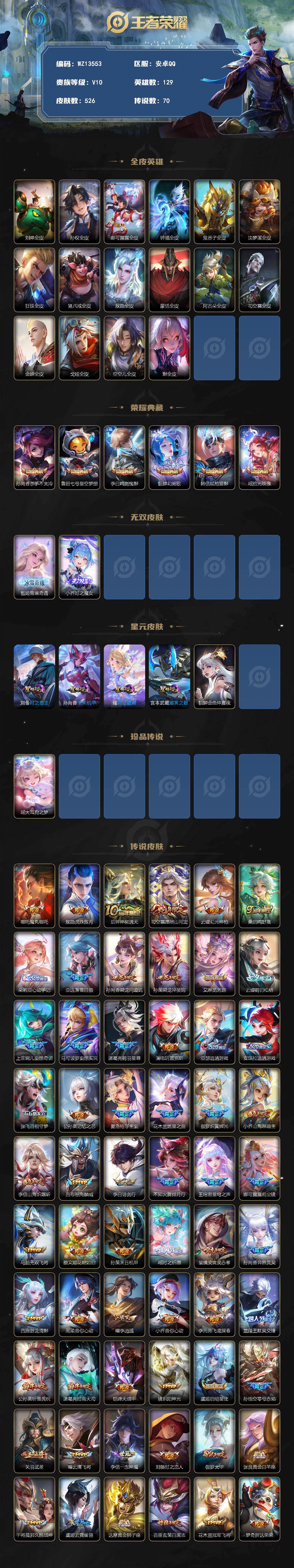 WZXS4423308王者荣耀账号详情图2