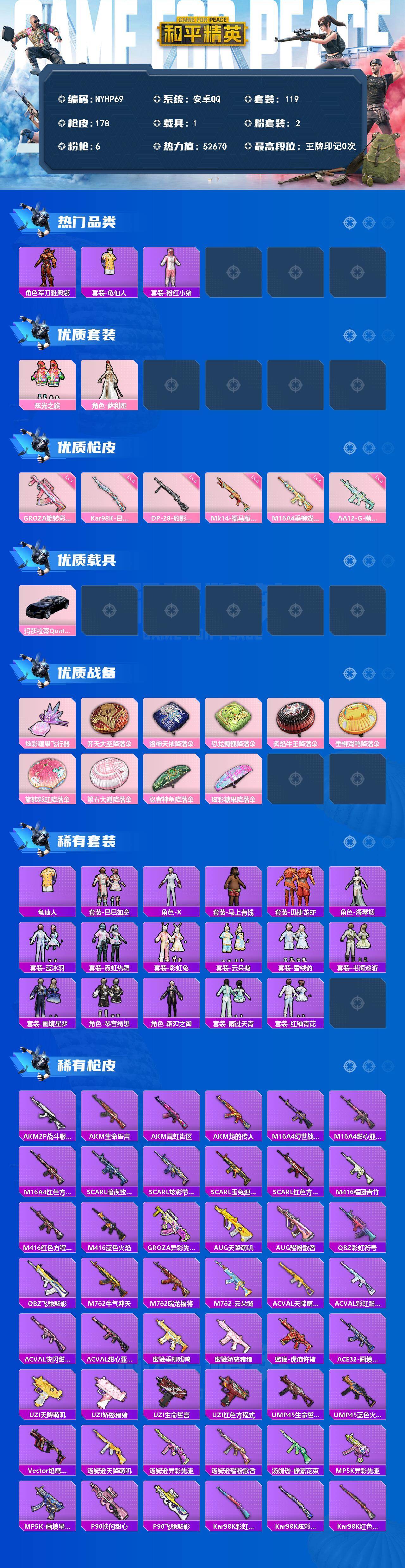 HPLX4246535和平精英账号详情图2