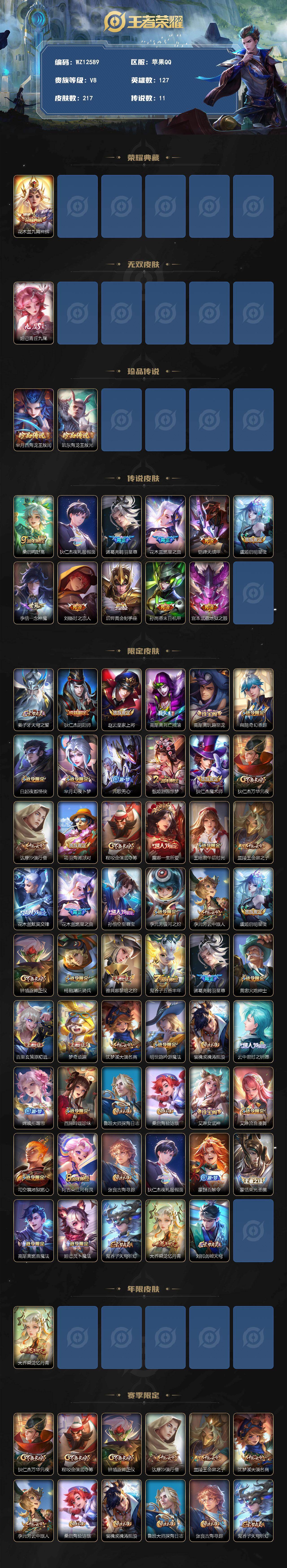 WZXS4383601王者荣耀账号详情图2