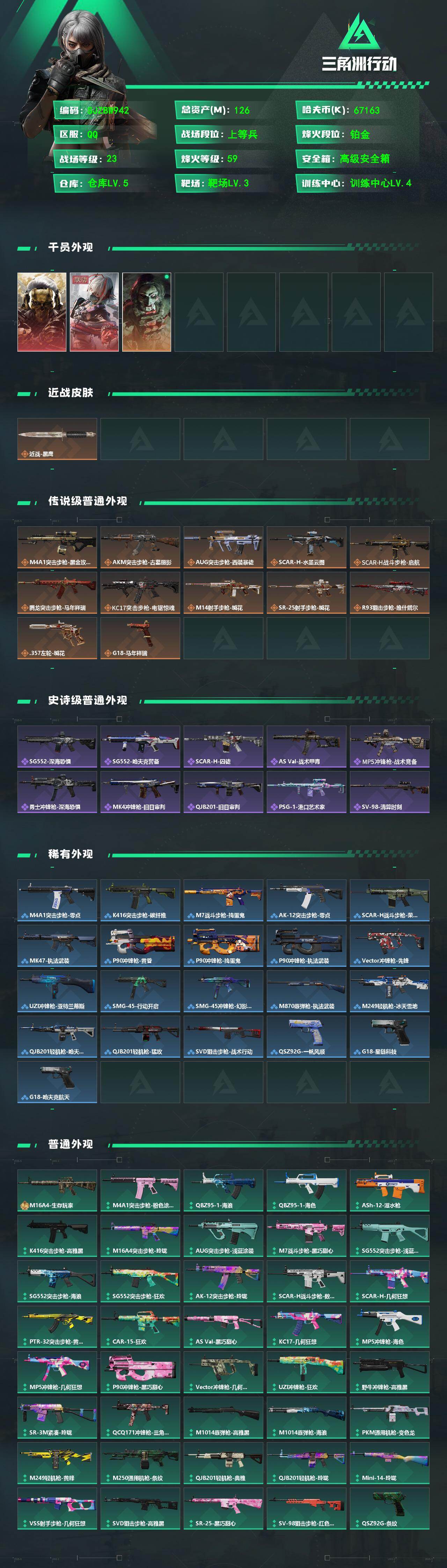 SJZEY4152161三角洲行动账号详情图2 SJZEY4152161三角洲行动账号详情图2