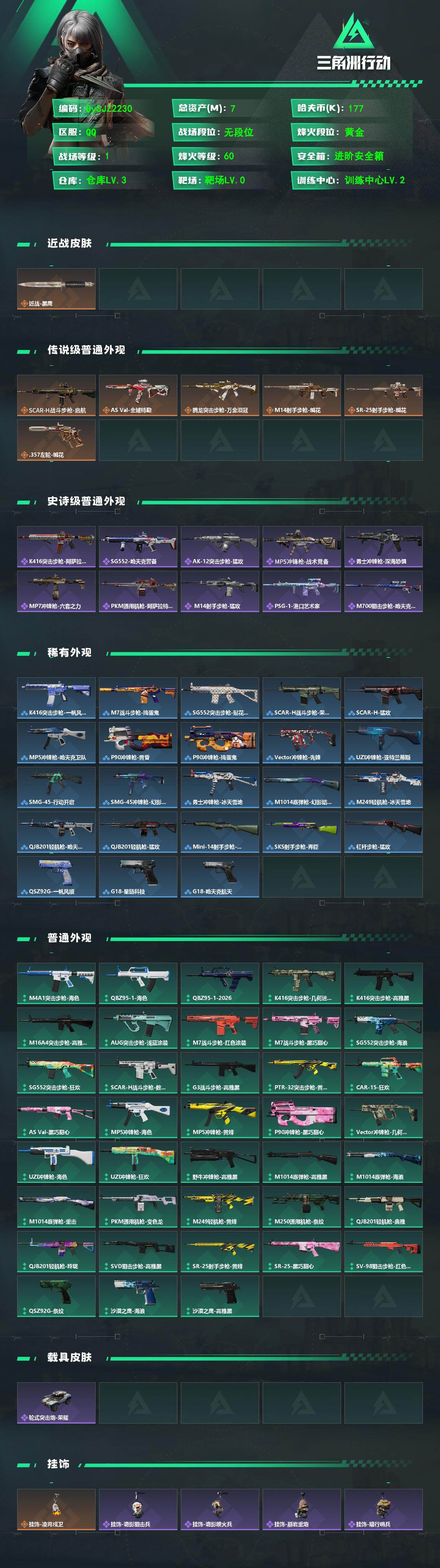 SJZYYT4153037三角洲行动账号详情图2 SJZYYT4153037三角洲行动账号详情图2