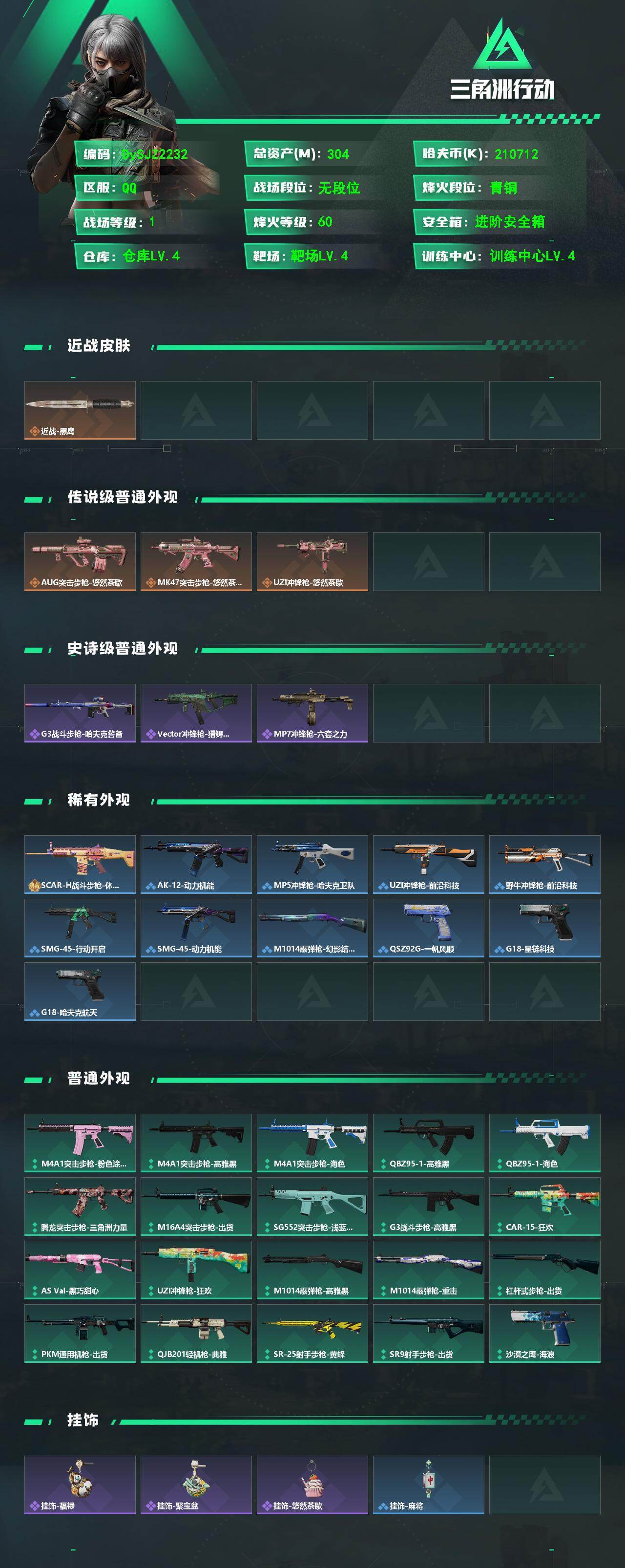 SJZYYT4153048三角洲行动账号详情图2 SJZYYT4153048三角洲行动账号详情图2