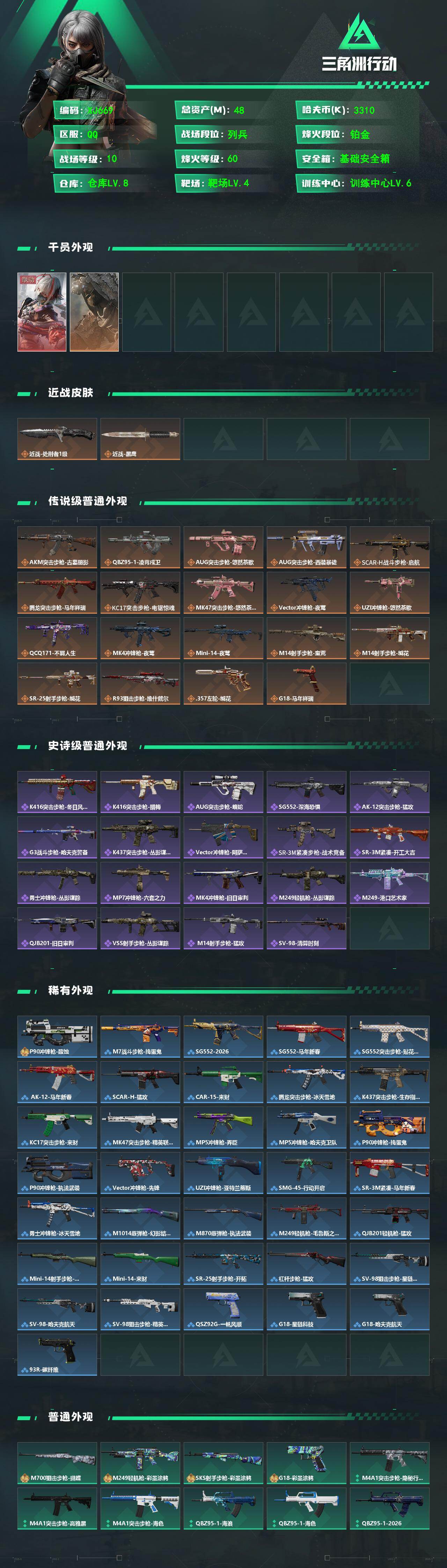 SJZQM4153418三角洲行动账号详情图3