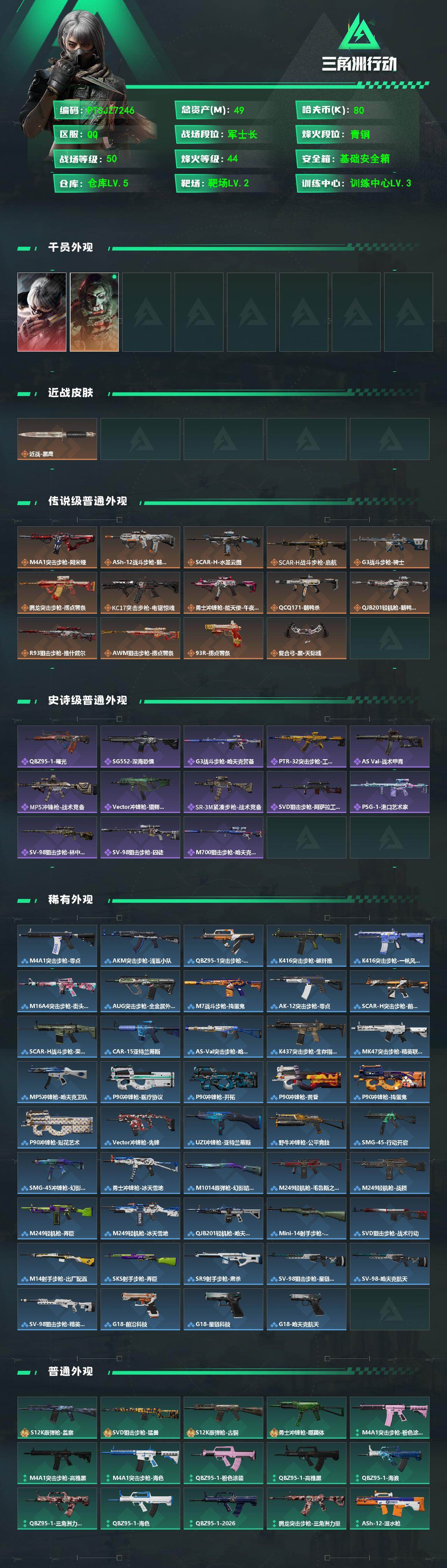 SJZQM4153445三角洲行动账号详情图3 SJZQM4153445三角洲行动账号详情图3