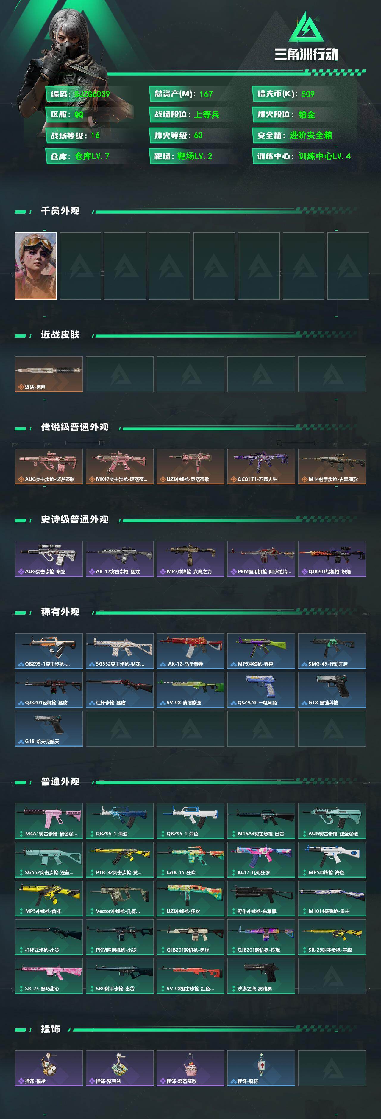 SJZEY4154010三角洲行动账号详情图2 SJZEY4154010三角洲行动账号详情图2
