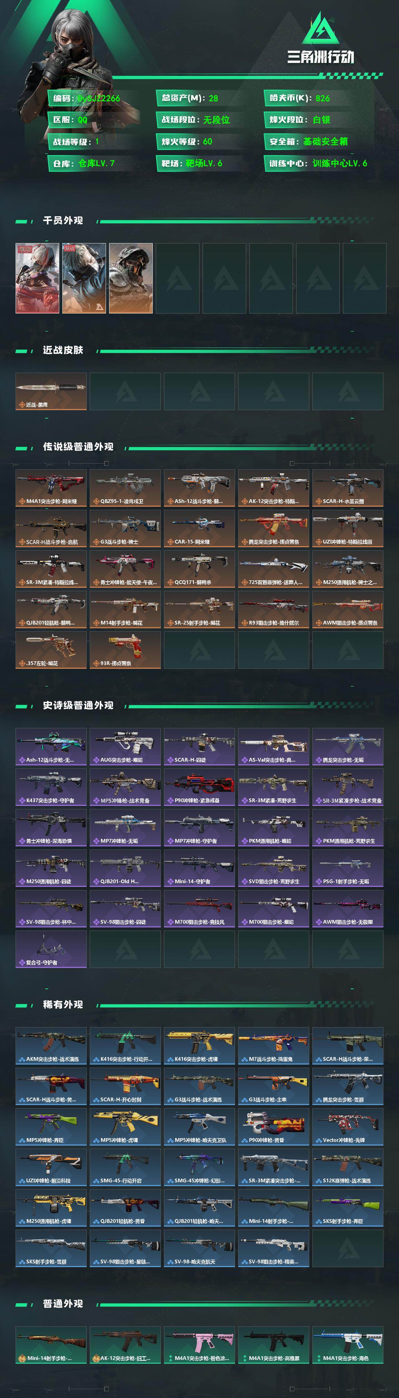 SJZYYT4154035三角洲行动账号详情图2 SJZYYT4154035三角洲行动账号详情图2