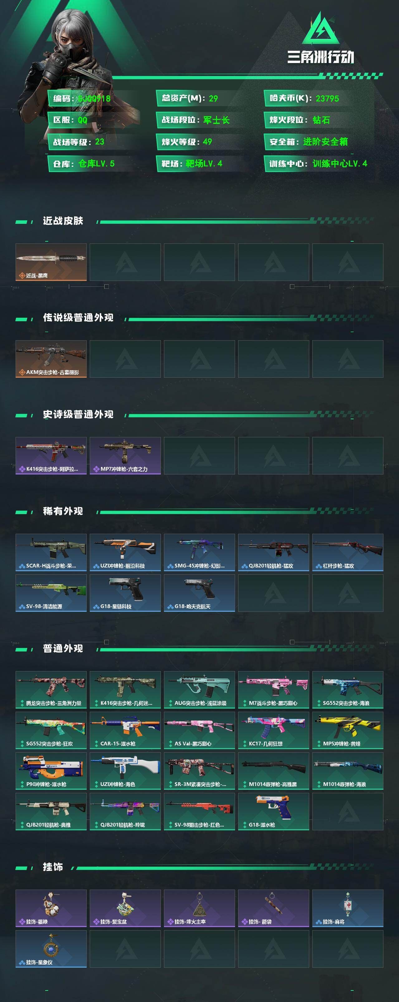 SJZEY4154102三角洲行动账号详情图2 SJZEY4154102三角洲行动账号详情图2