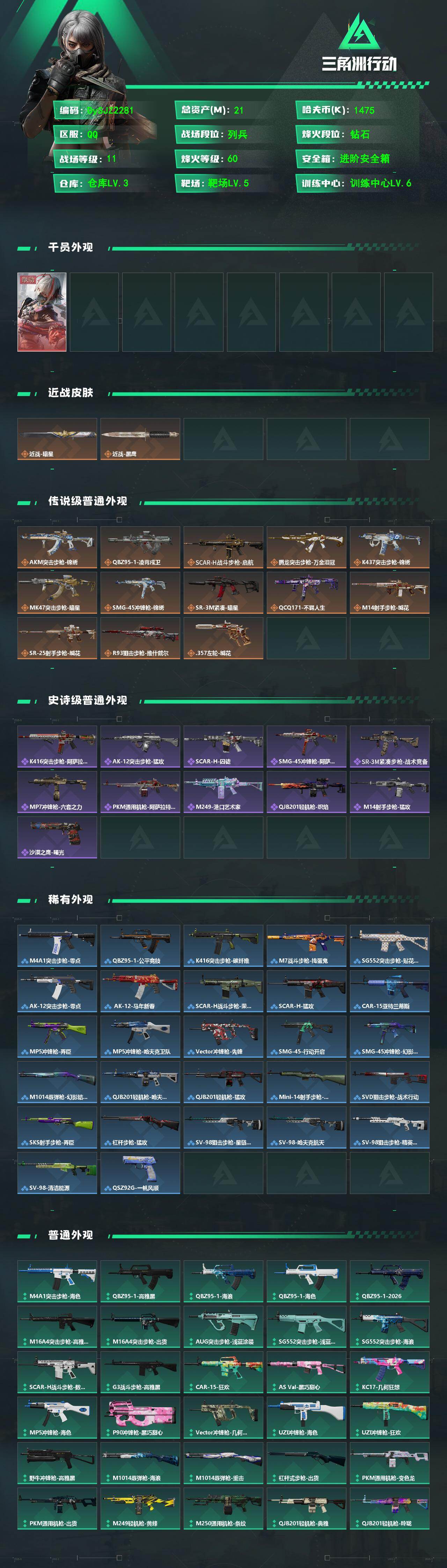 SJZYYT4154245三角洲行动账号详情图2