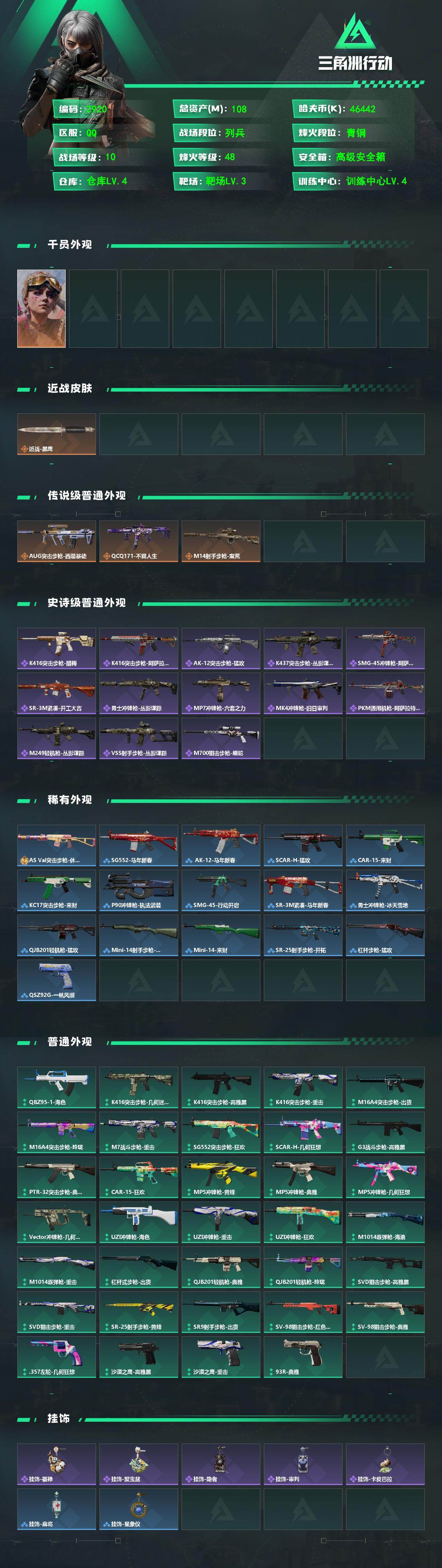SJZEY4154439三角洲行动账号详情图3