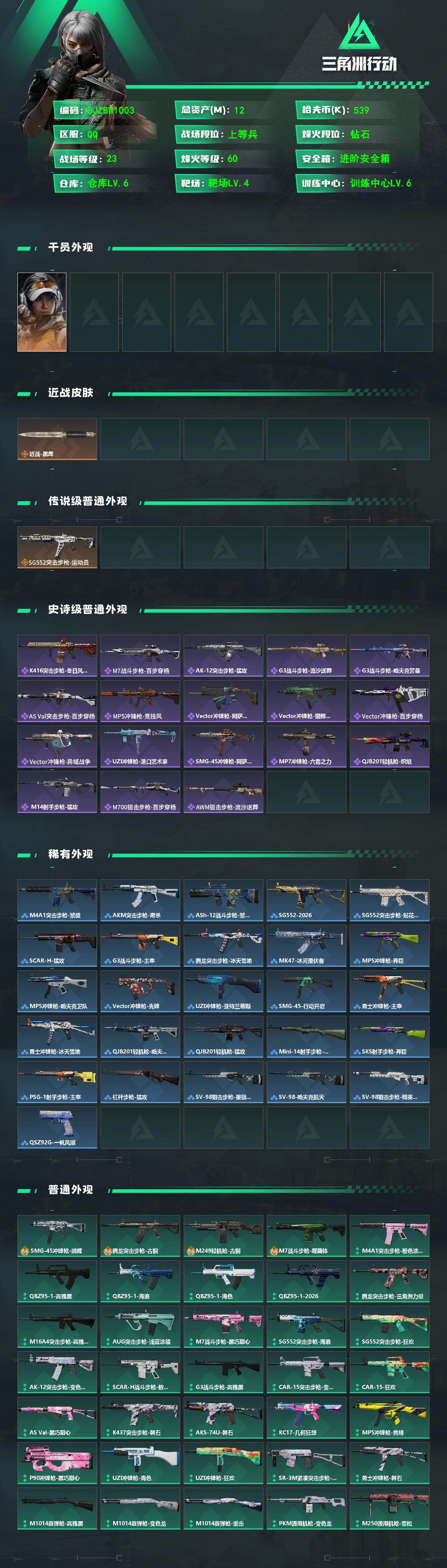 SJZEY4155375三角洲行动账号详情图2 SJZEY4155375三角洲行动账号详情图2