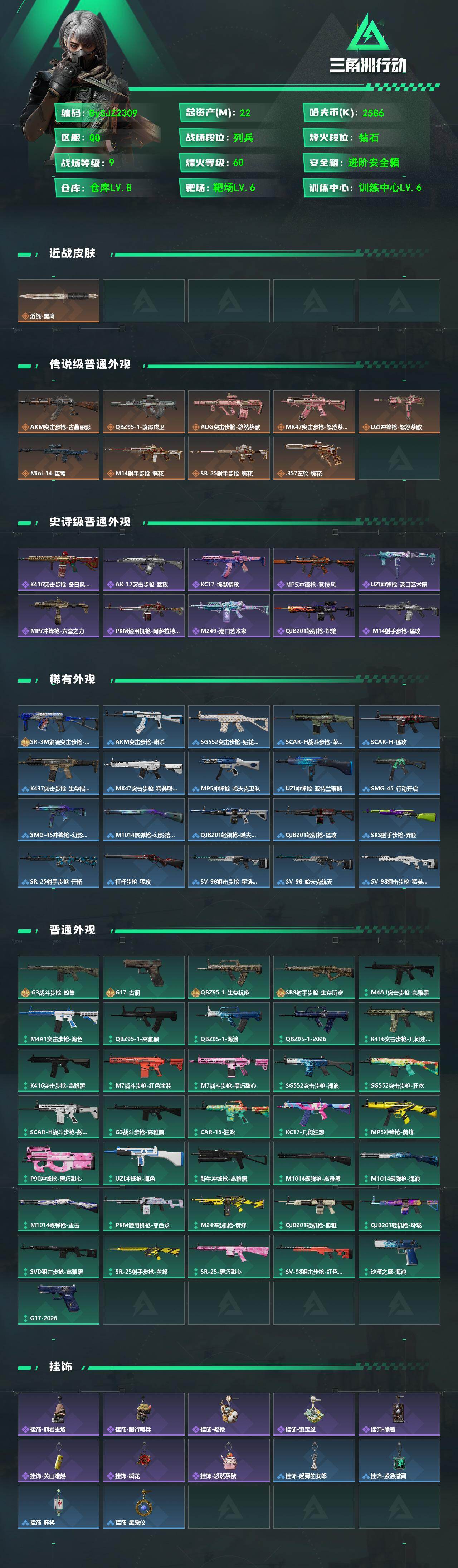 SJZYYT4155552三角洲行动账号详情图2 SJZYYT4155552三角洲行动账号详情图2