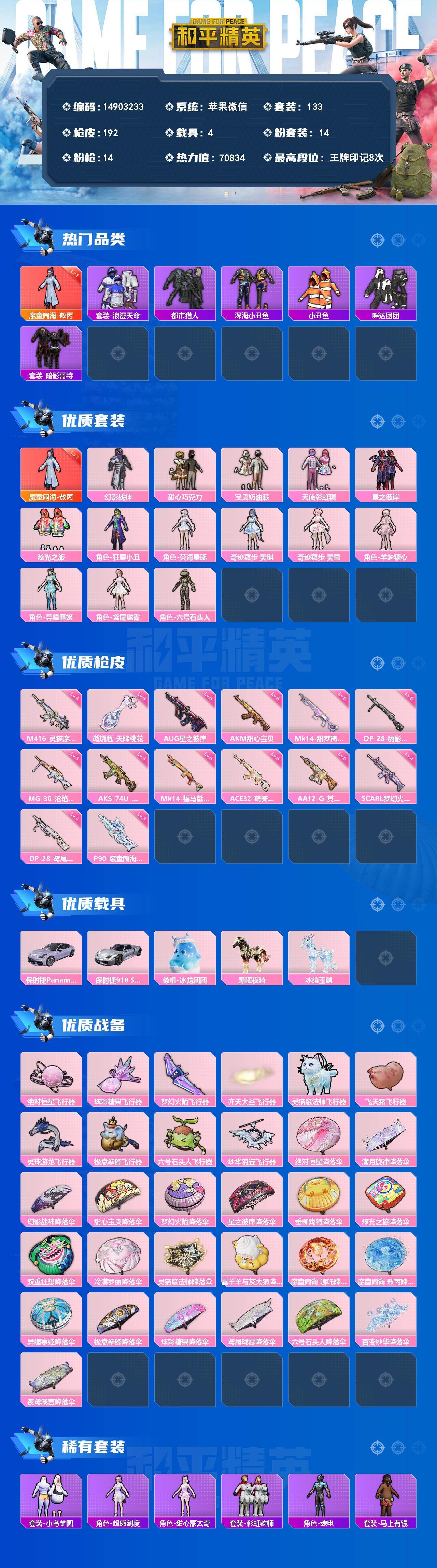 HPQM4251614和平精英账号详情图4