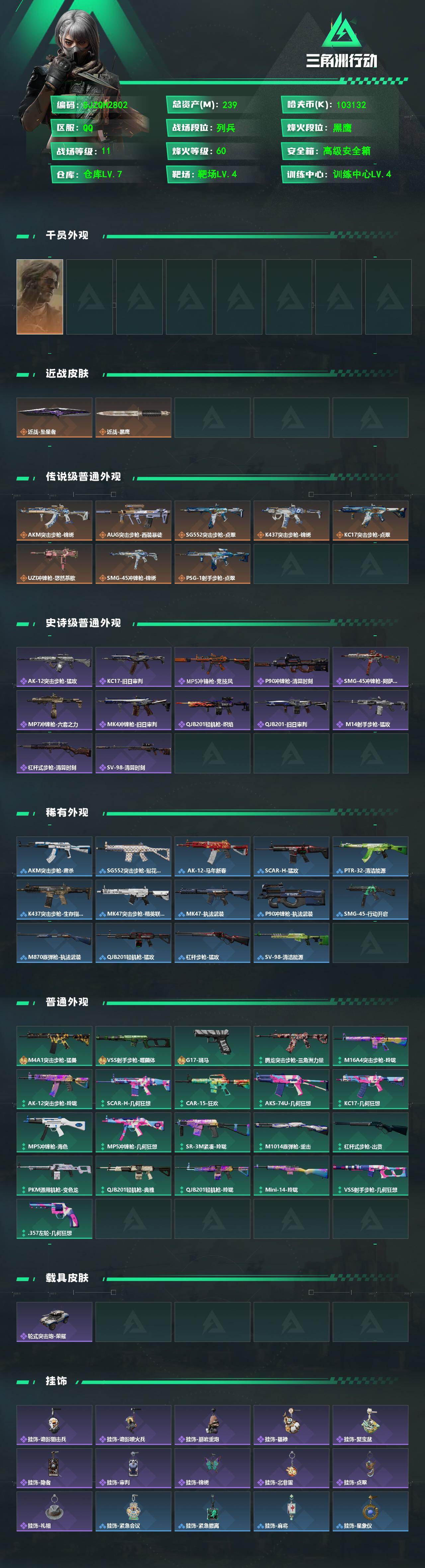 SJZEY4155662三角洲行动账号详情图2