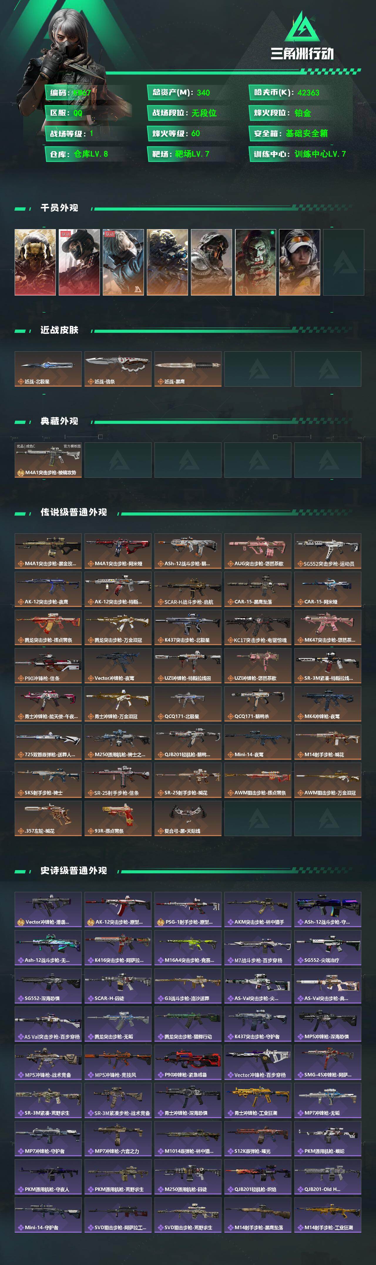 SJZEY4155708三角洲行动账号详情图3 SJZEY4155708三角洲行动账号详情图3