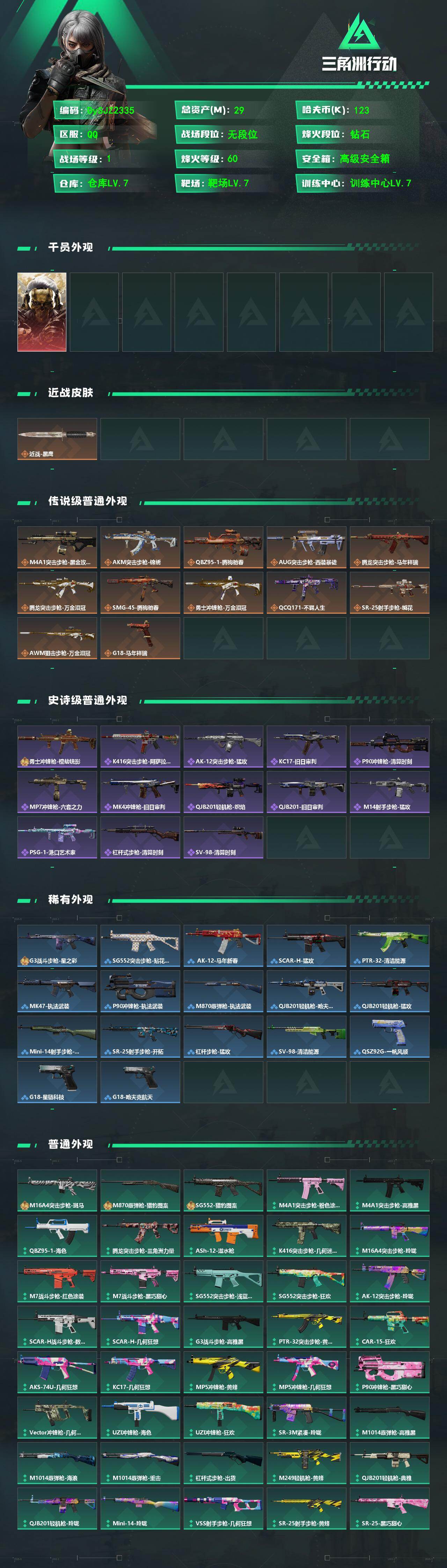 SJZYYT4155845三角洲行动账号详情图2 SJZYYT4155845三角洲行动账号详情图2