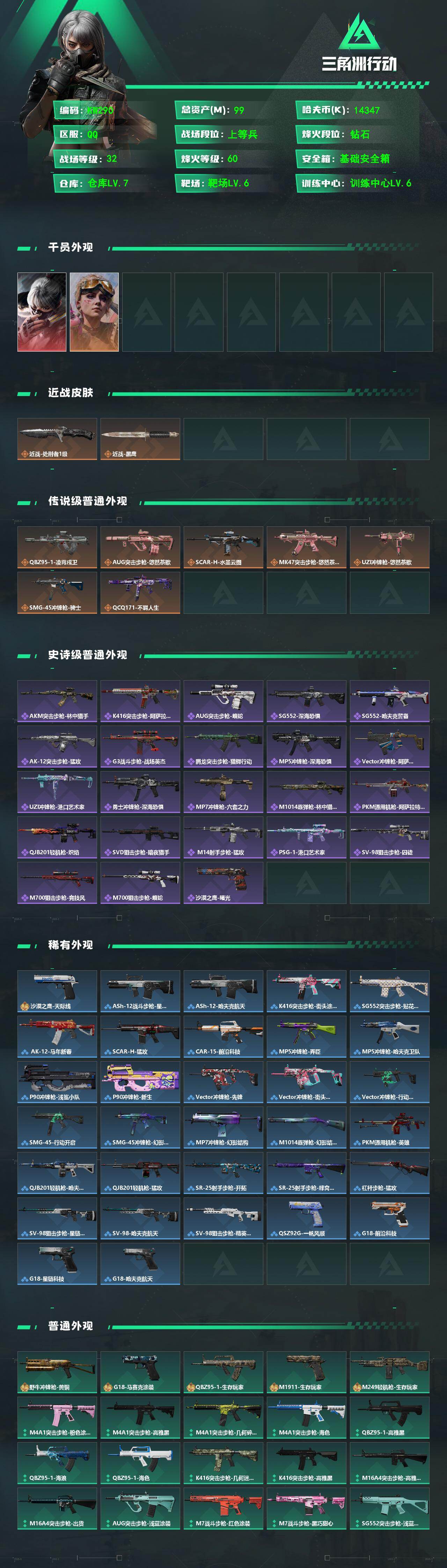 SJZEY4156871三角洲行动账号详情图2 SJZEY4156871三角洲行动账号详情图2