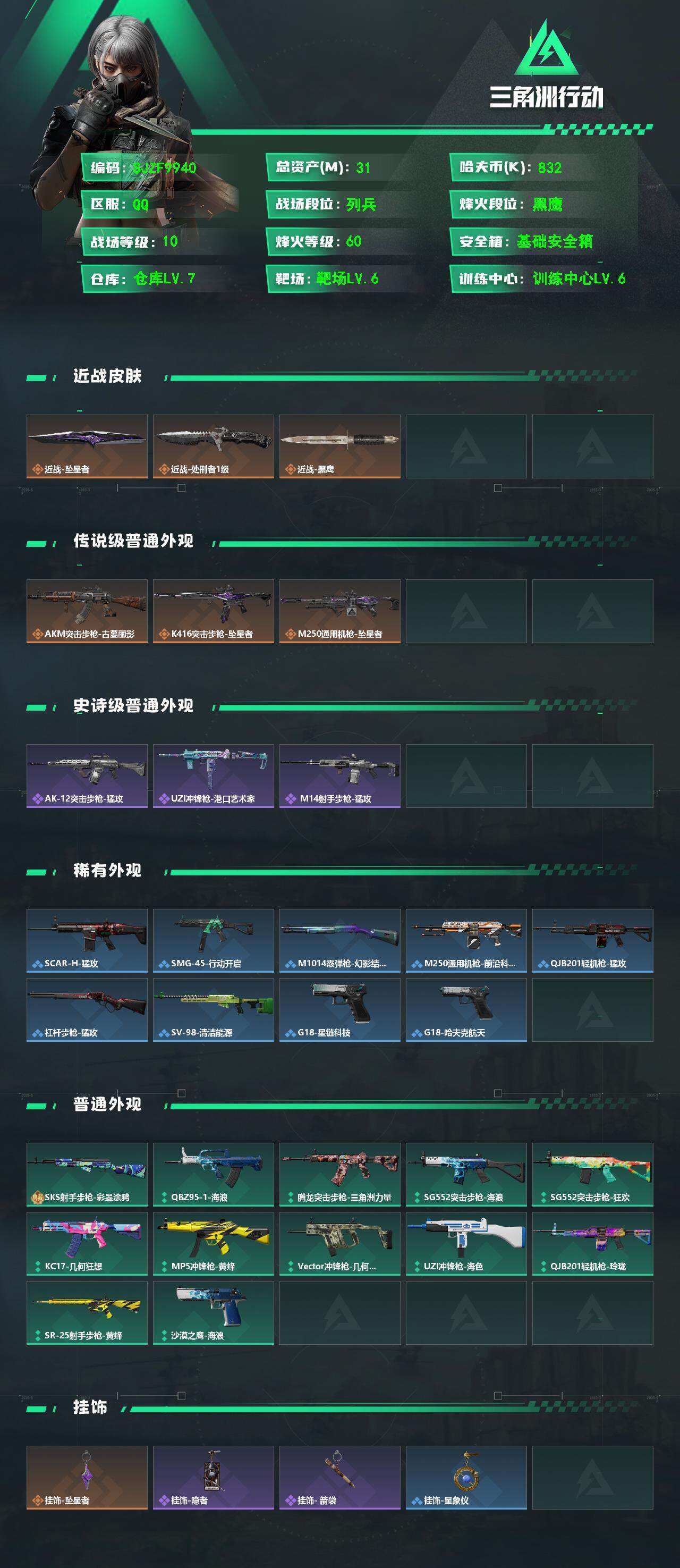 SJZEY4157891三角洲行动账号详情图2 SJZEY4157891三角洲行动账号详情图2