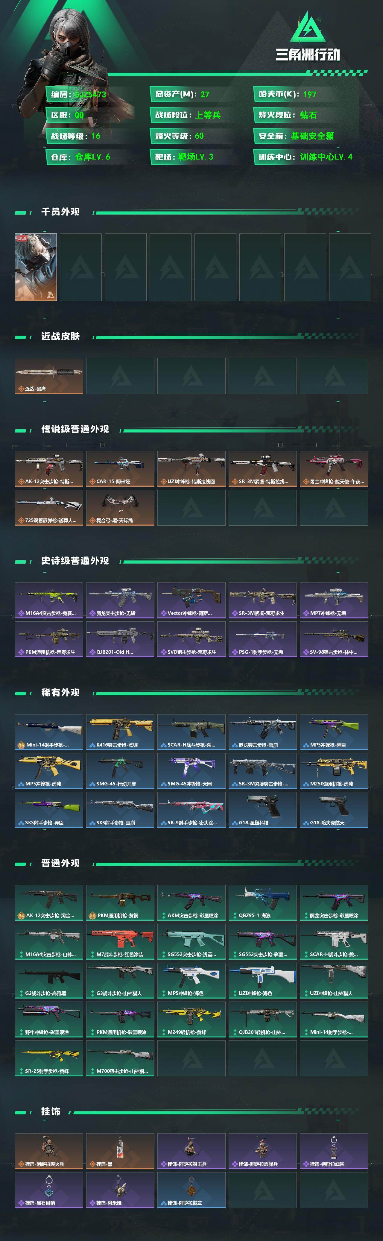SJZEY4158796三角洲行动账号详情图2