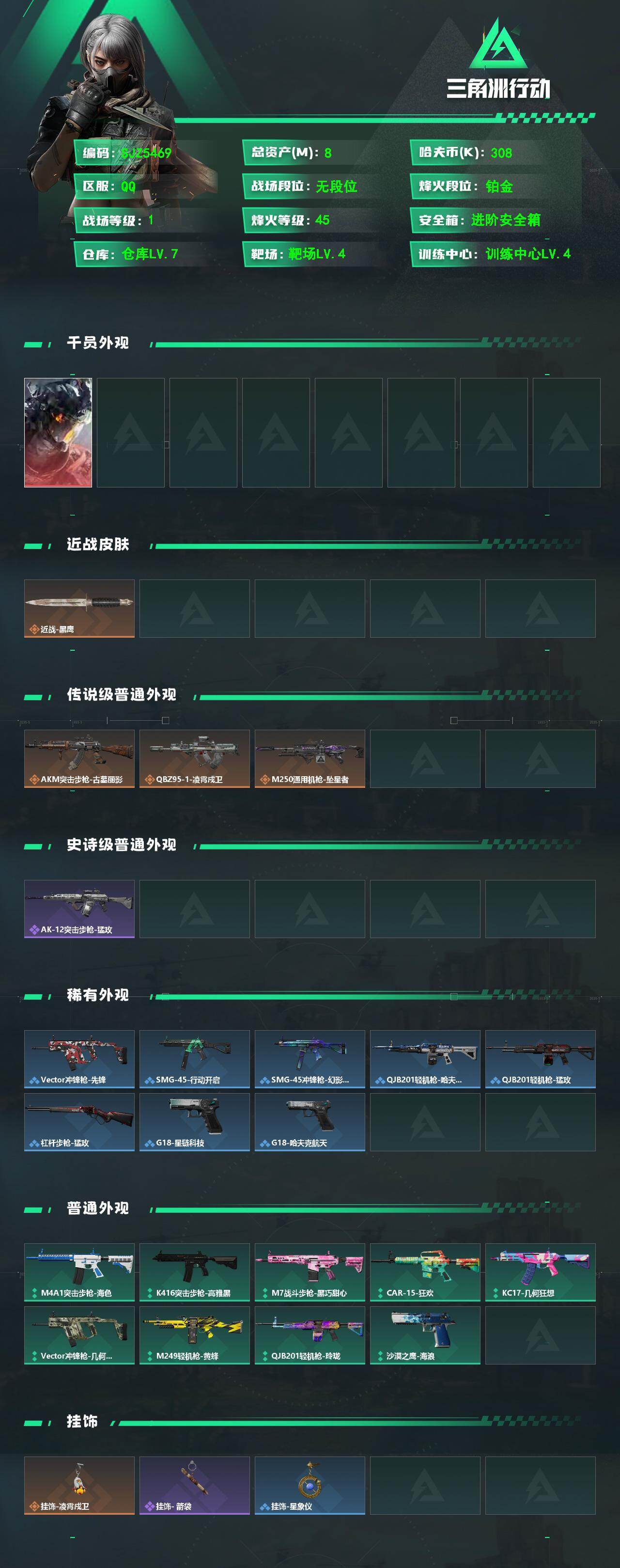 SJZEY4157791三角洲行动账号详情图2 SJZEY4157791三角洲行动账号详情图2