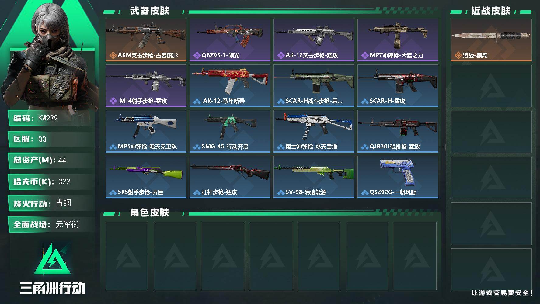 SJZEY4162280三角洲行动账号详情图2