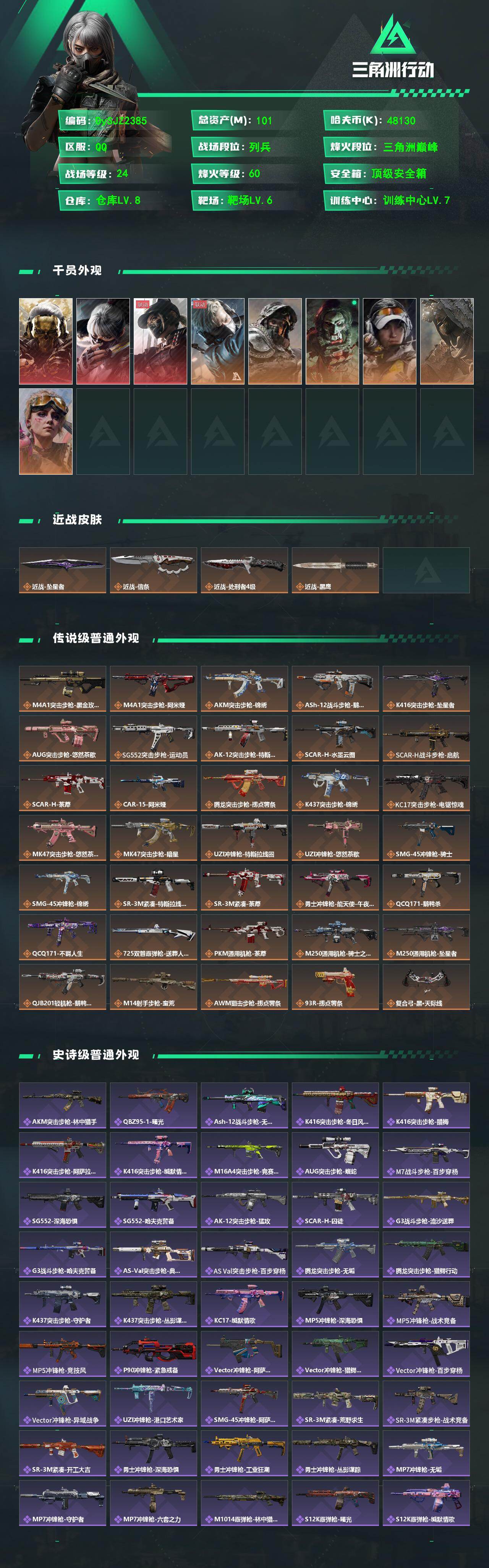 SJZYYT4158334三角洲行动账号详情图2 SJZYYT4158334三角洲行动账号详情图2