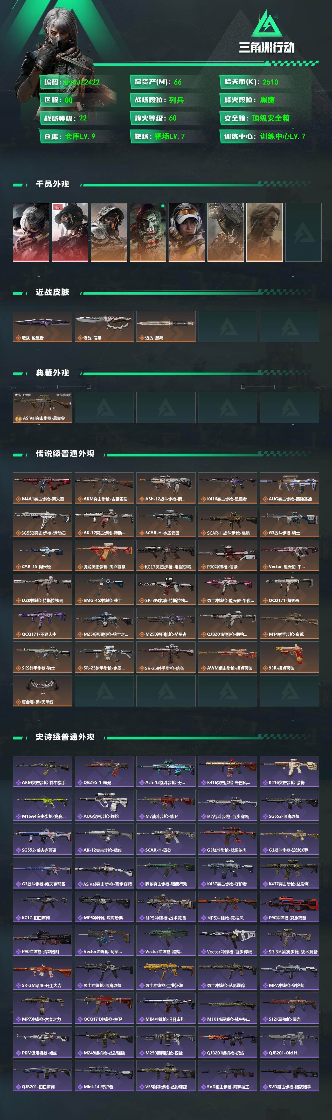 SJZYYT4158621三角洲行动账号详情图2 SJZYYT4158621三角洲行动账号详情图2