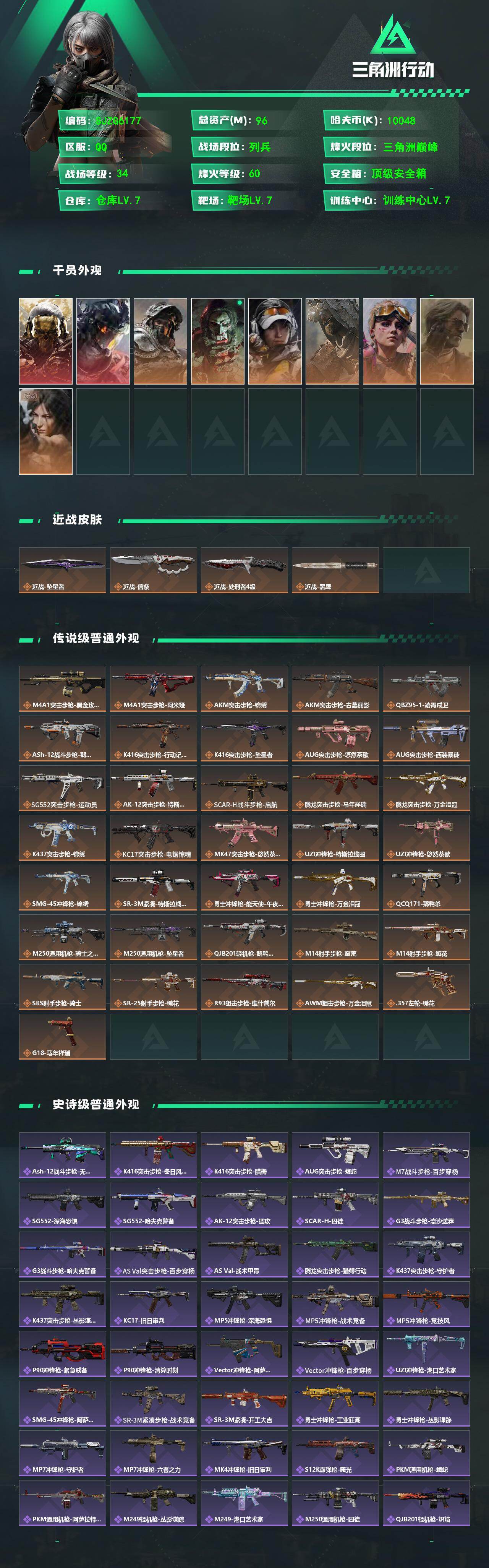 SJZEY4159512三角洲行动账号详情图2 SJZEY4159512三角洲行动账号详情图2