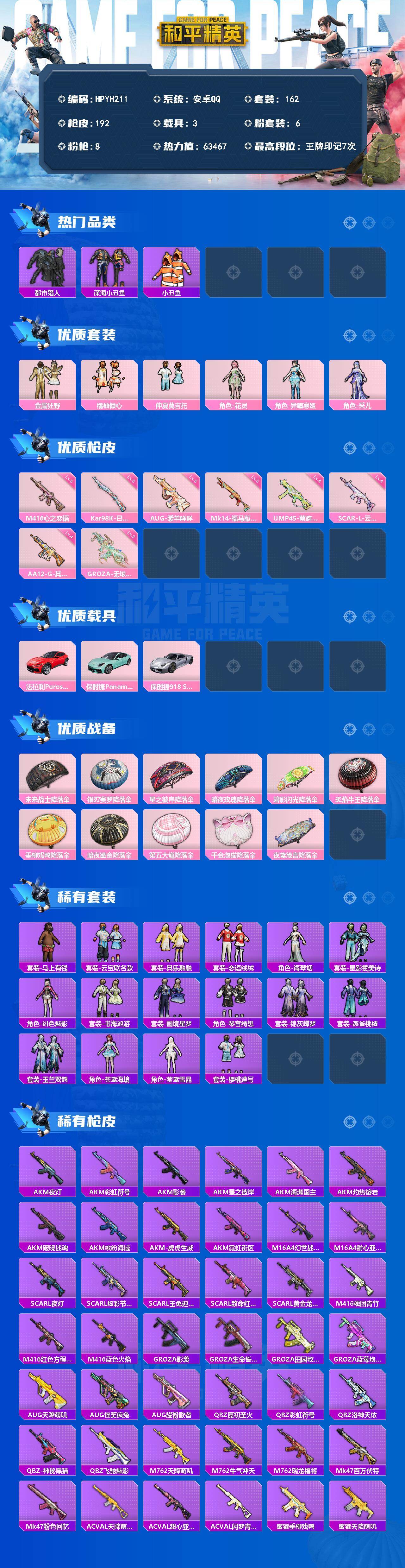 HPEY4253391和平精英账号详情图2