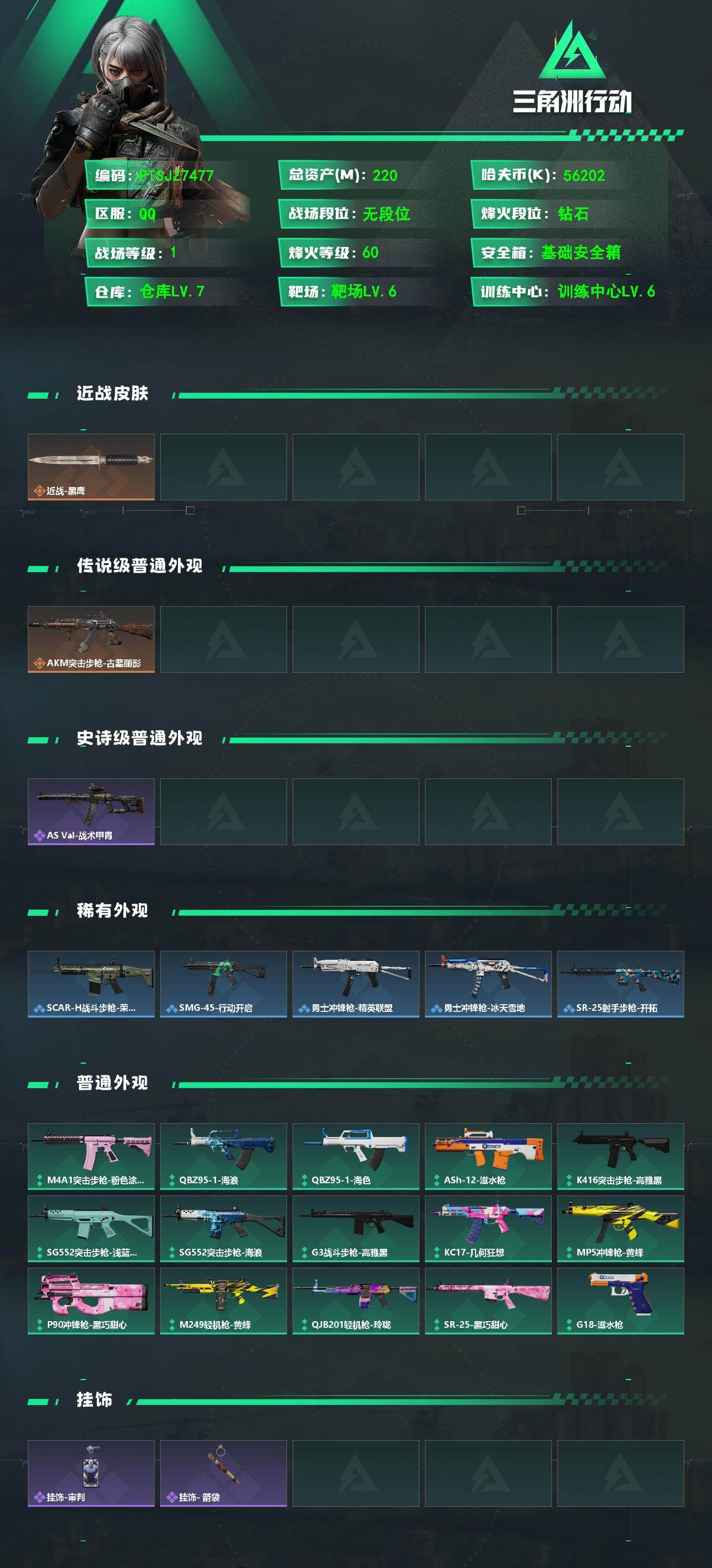 SJZQM4159613三角洲行动账号详情图3 SJZQM4159613三角洲行动账号详情图3