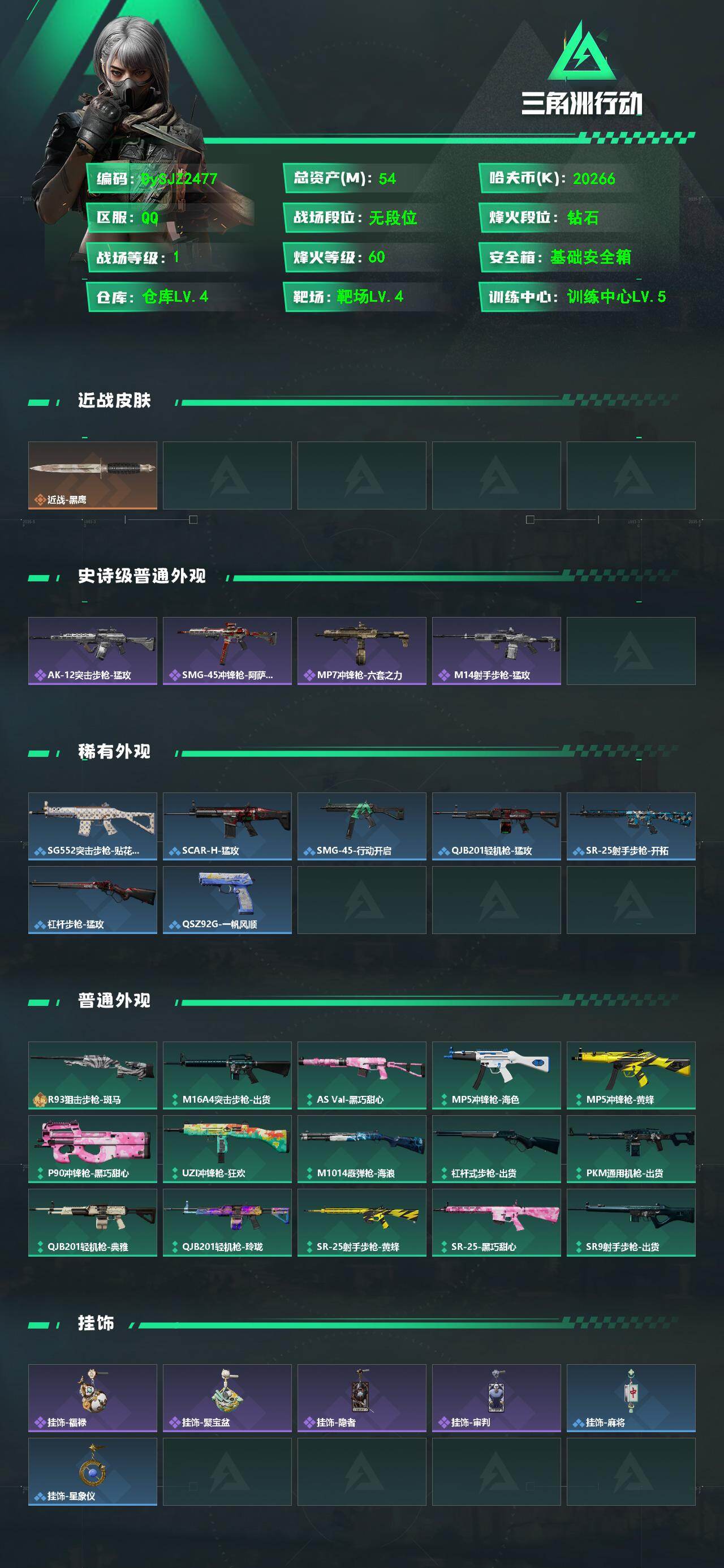 SJZYYT4161628三角洲行动账号详情图2