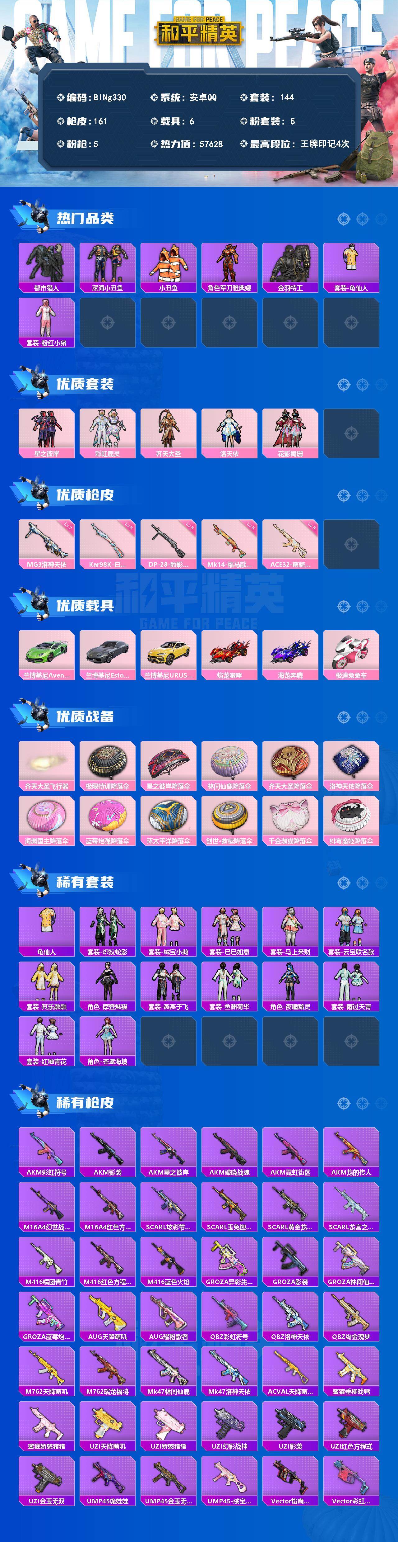 HPYYT4253905和平精英账号详情图2 HPYYT4253905和平精英账号详情图2