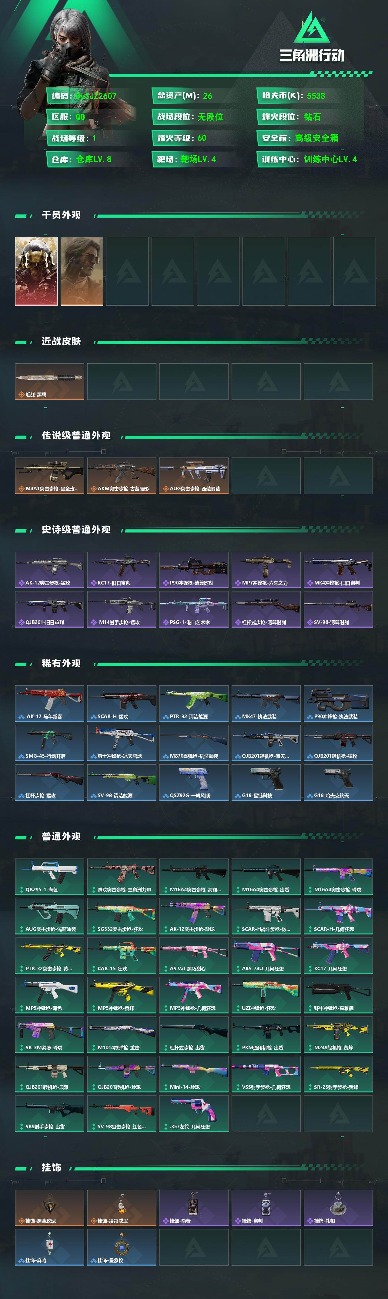 SJZYYT4161249三角洲行动账号详情图2