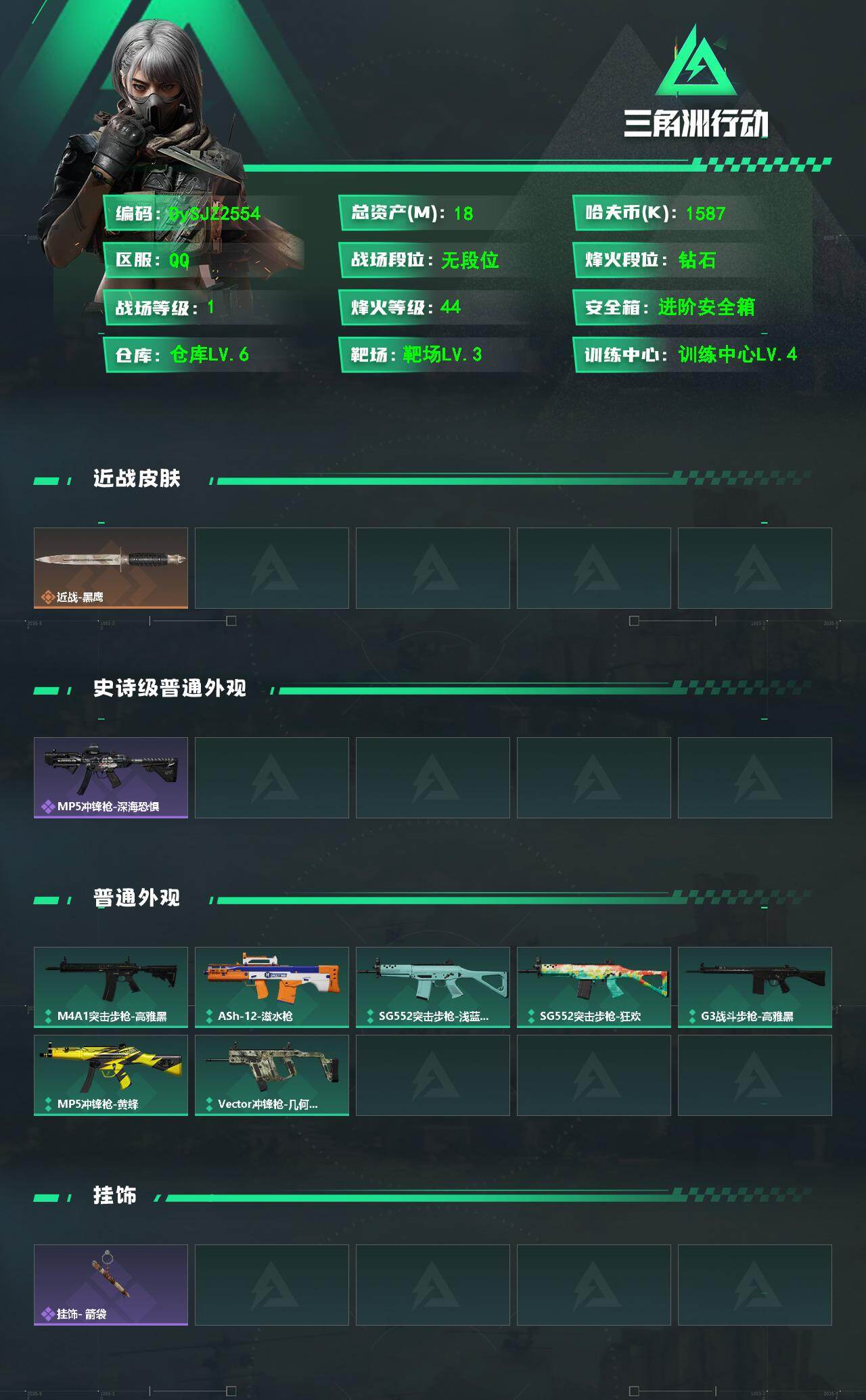 SJZYYT4161027三角洲行动账号详情图2 SJZYYT4161027三角洲行动账号详情图2
