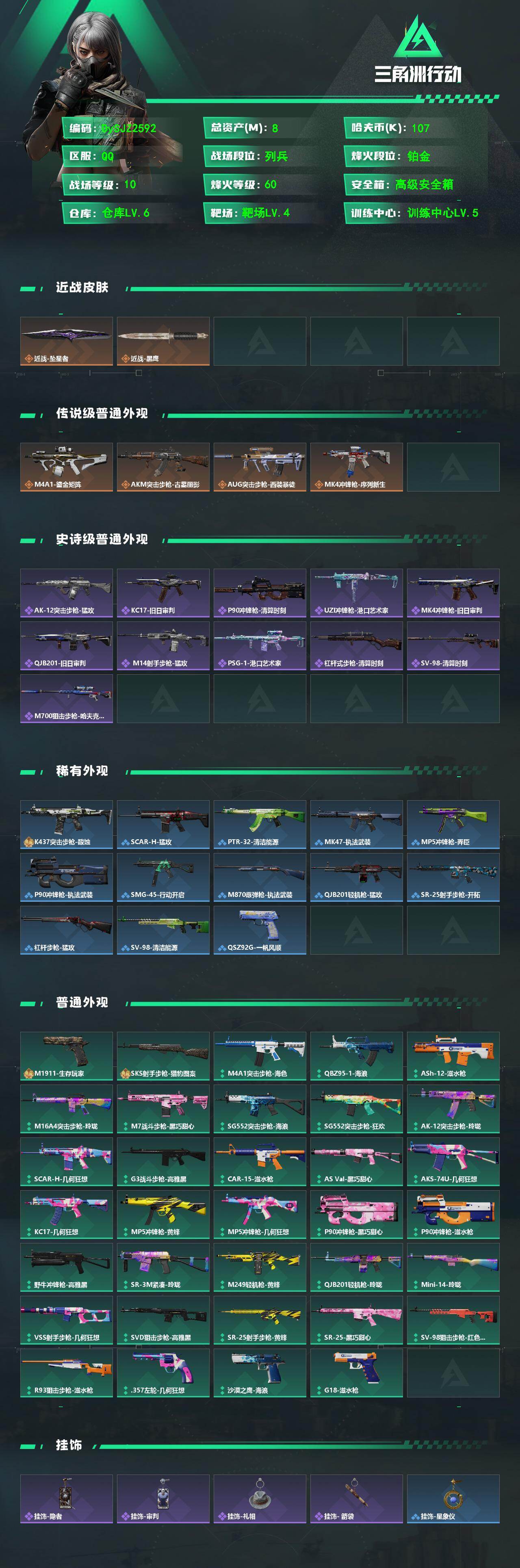SJZYYT4161206三角洲行动账号详情图2