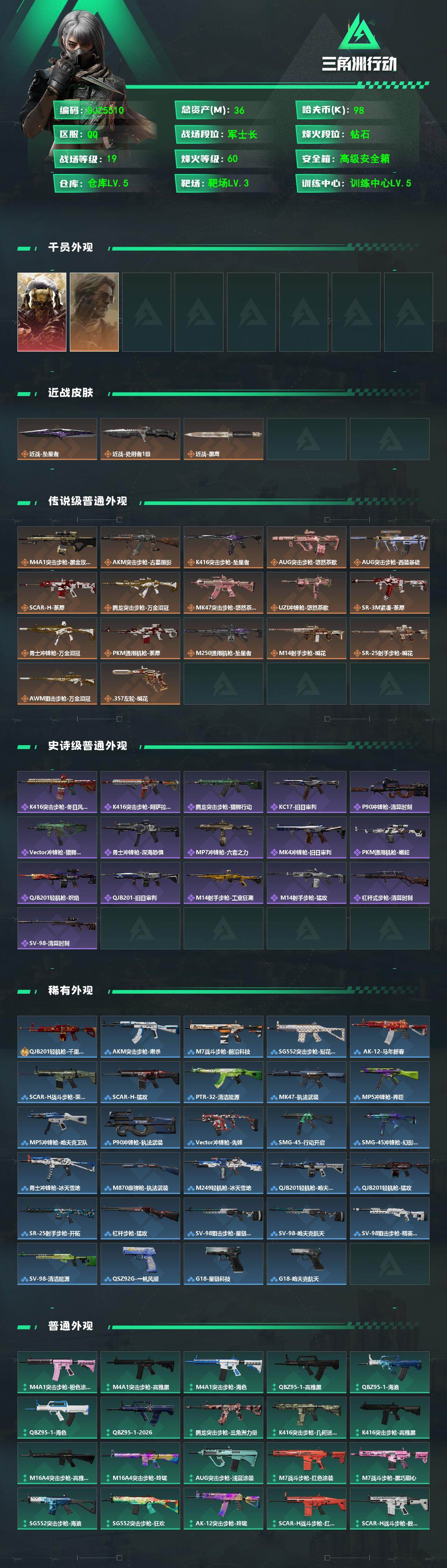 SJZEY4162758三角洲行动账号详情图2 SJZEY4162758三角洲行动账号详情图2