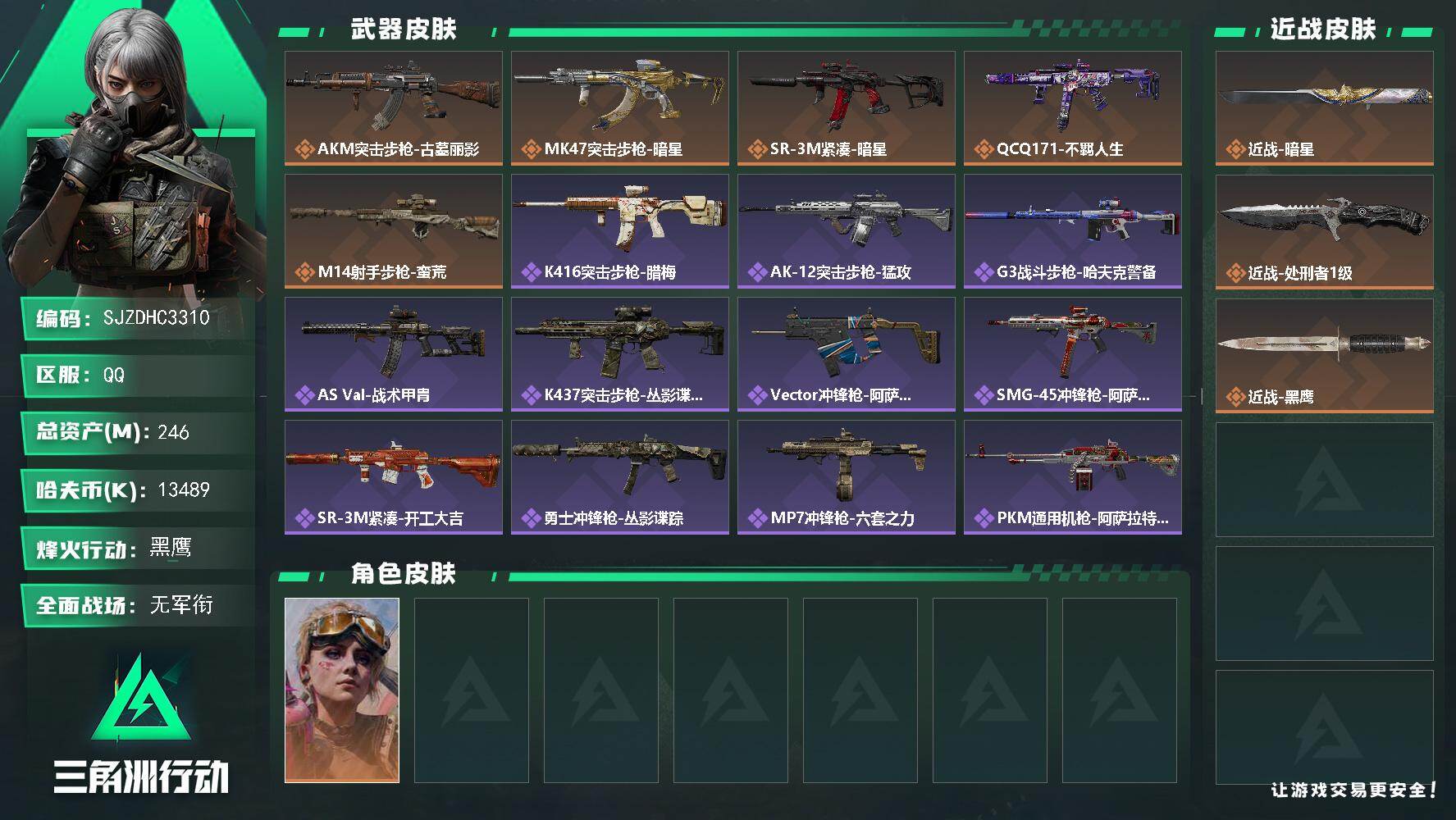 SJZQM4162039三角洲行动账号详情图3