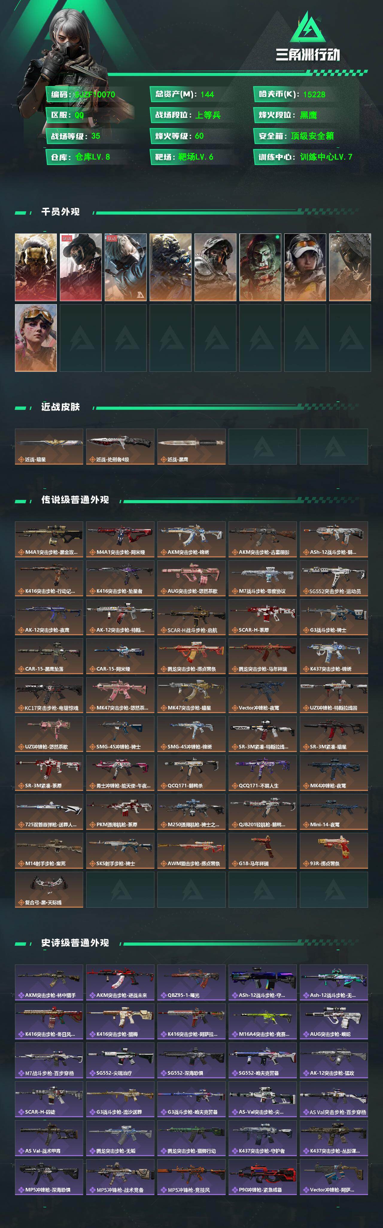 SJZEY4162638三角洲行动账号详情图2