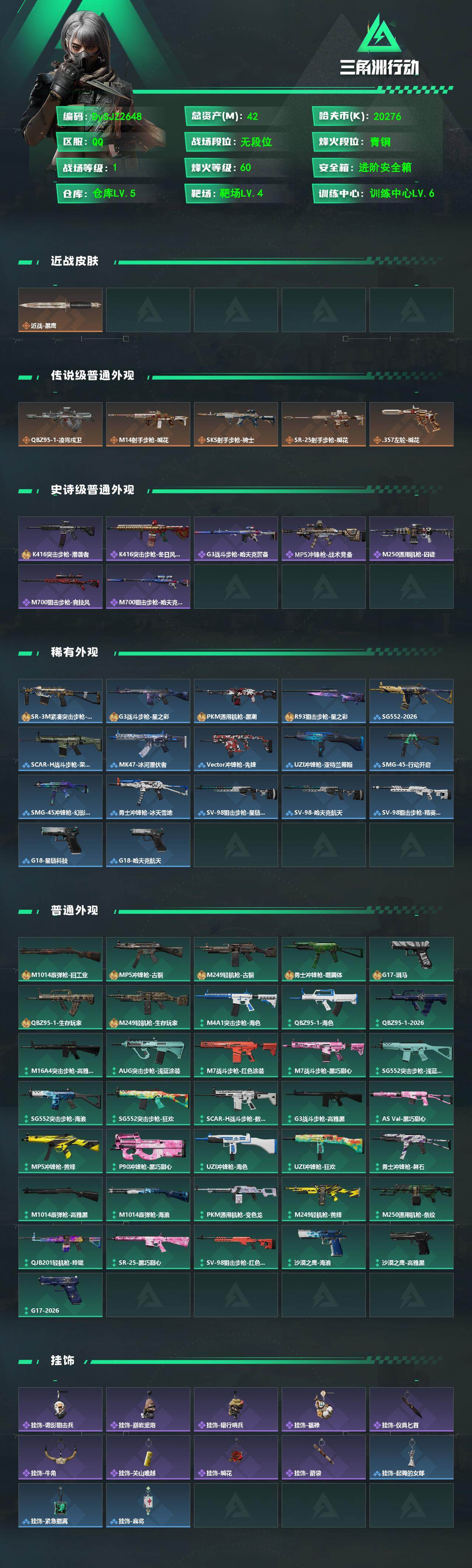 SJZYYT4162072三角洲行动账号详情图2 SJZYYT4162072三角洲行动账号详情图2