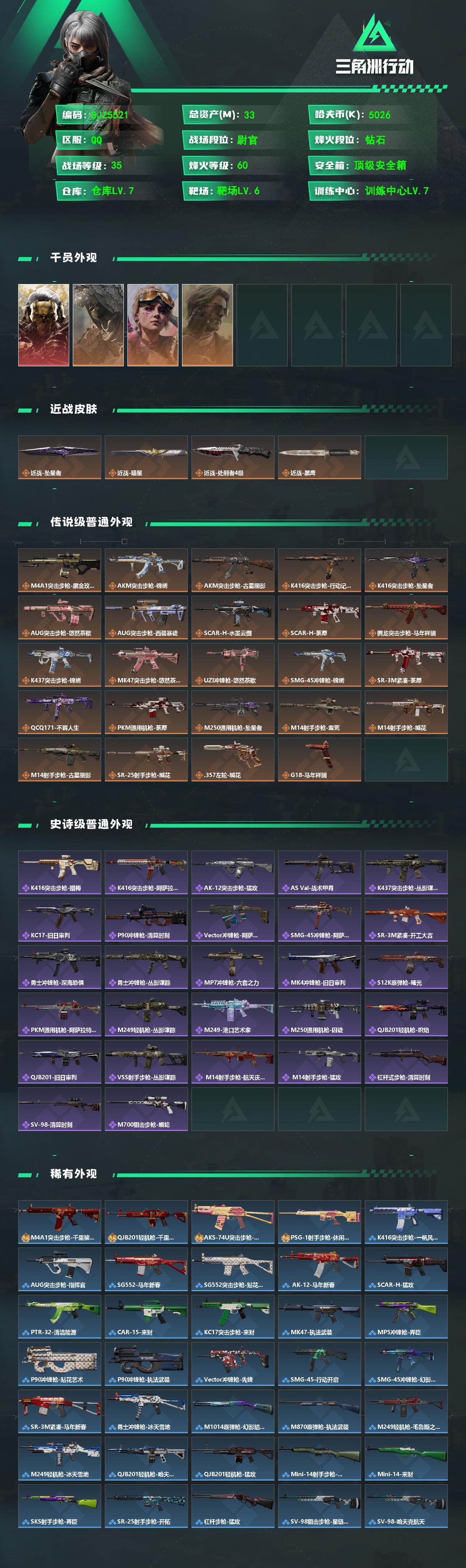 SJZEY4165422三角洲行动账号详情图2 SJZEY4165422三角洲行动账号详情图2