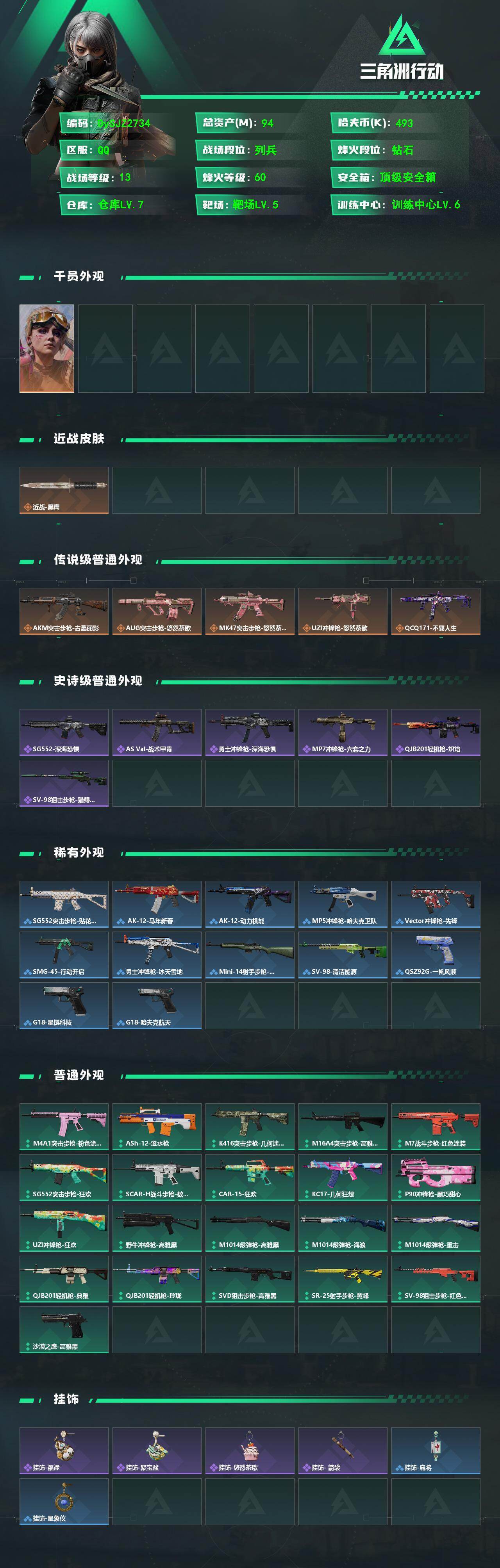 SJZYYT4163235三角洲行动账号详情图2