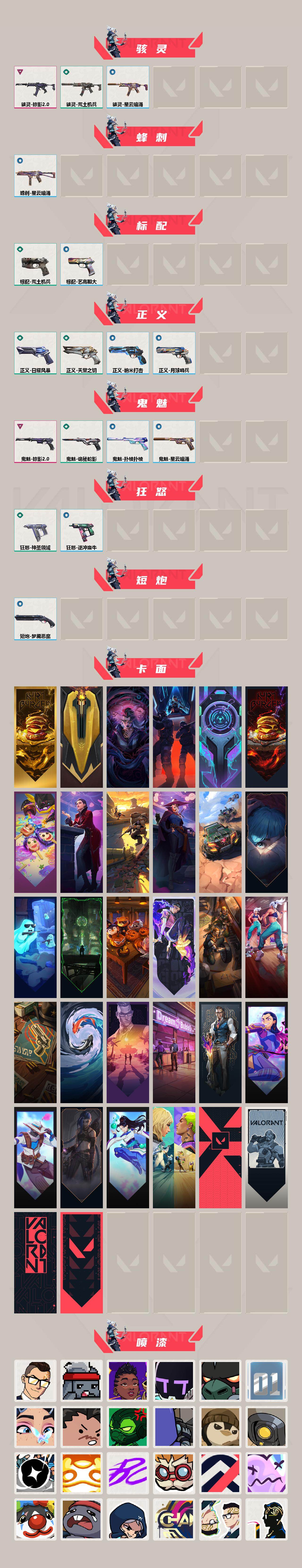 【套装】：掠影//2.0套装
【英雄】：幻棱，炼狱，暮蝶，钛狐，壹决，铁臂，捷风，雷兹，幽影，不死鸟，贤者，猎枭，蝰蛇，零，芮娜，奇乐，尚勃勒，霓虹，斯凯，夜露，K/O，海神，盖可，黑梦，钢锁，迷核