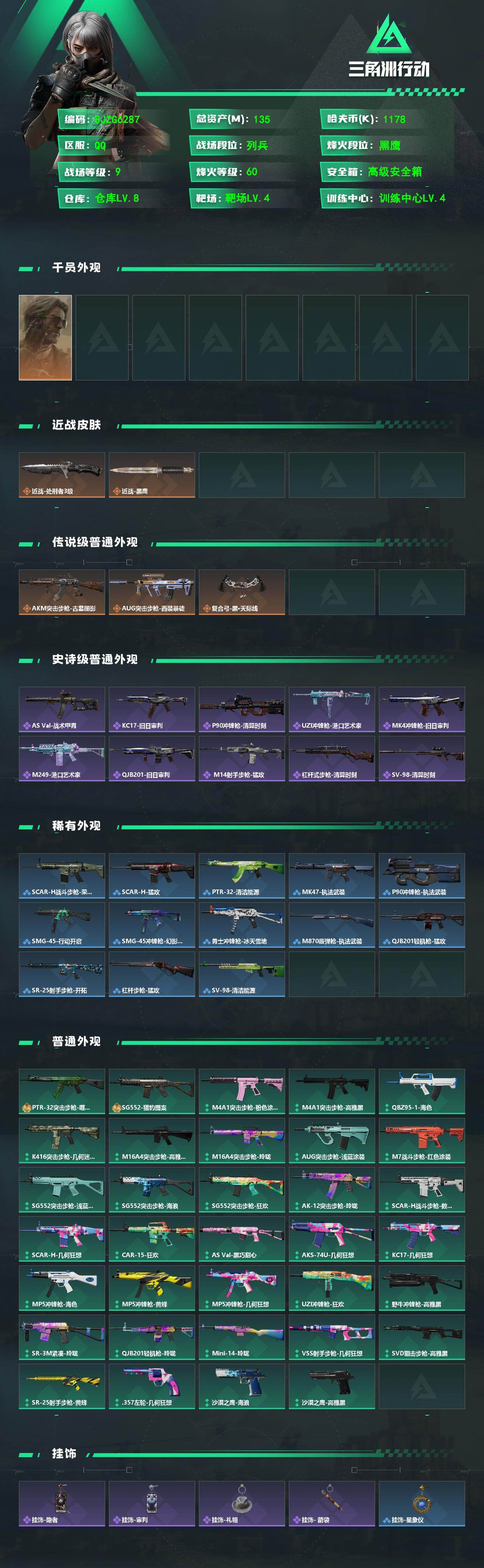 SJZEY4165538三角洲行动账号详情图2 SJZEY4165538三角洲行动账号详情图2