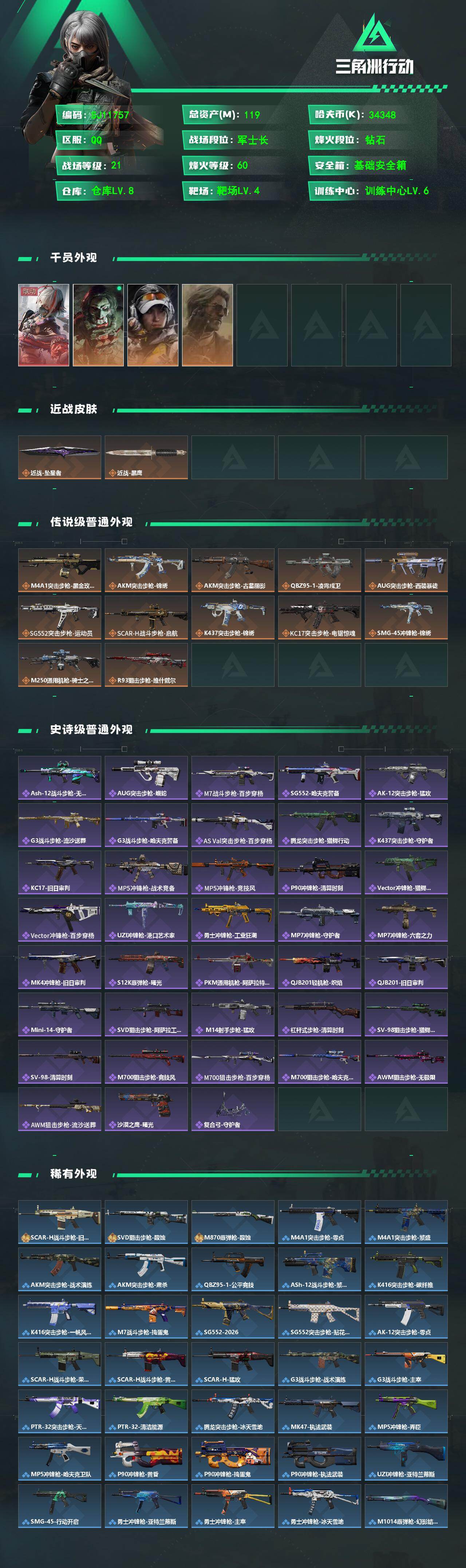 SJZEY4166637三角洲行动账号详情图2