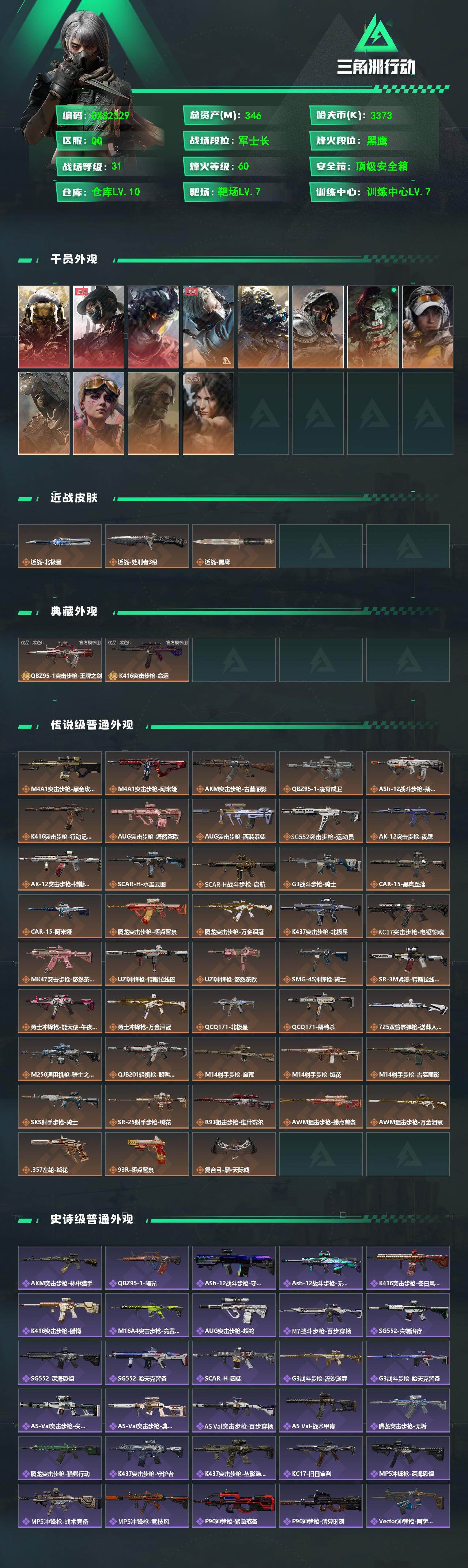 SJZQM4165555三角洲行动账号详情图3 SJZQM4165555三角洲行动账号详情图3
