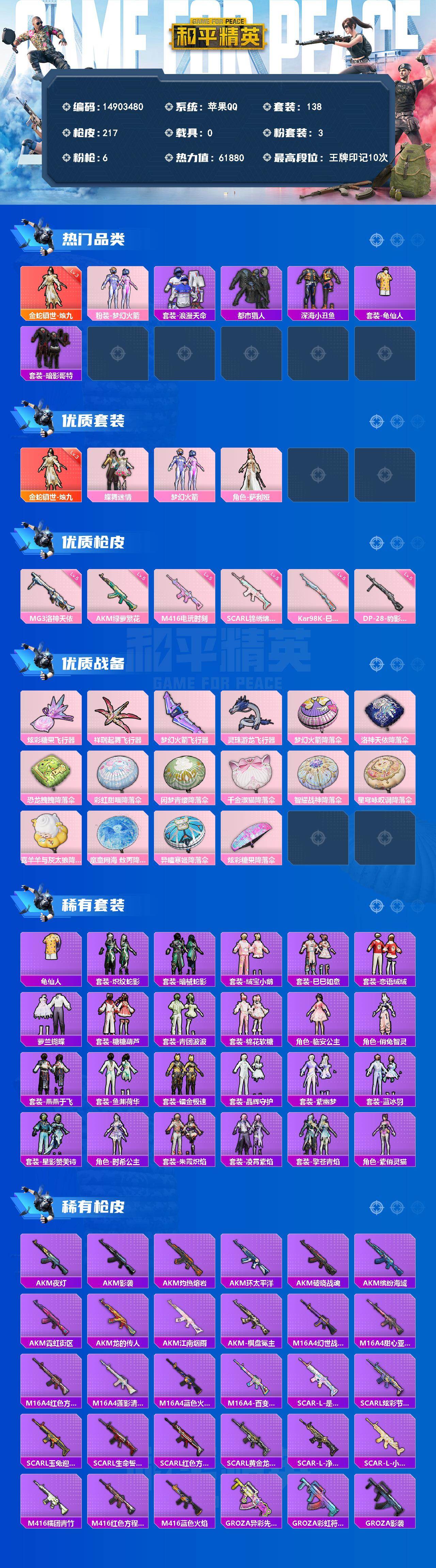 HPDN4258725和平精英账号详情图2