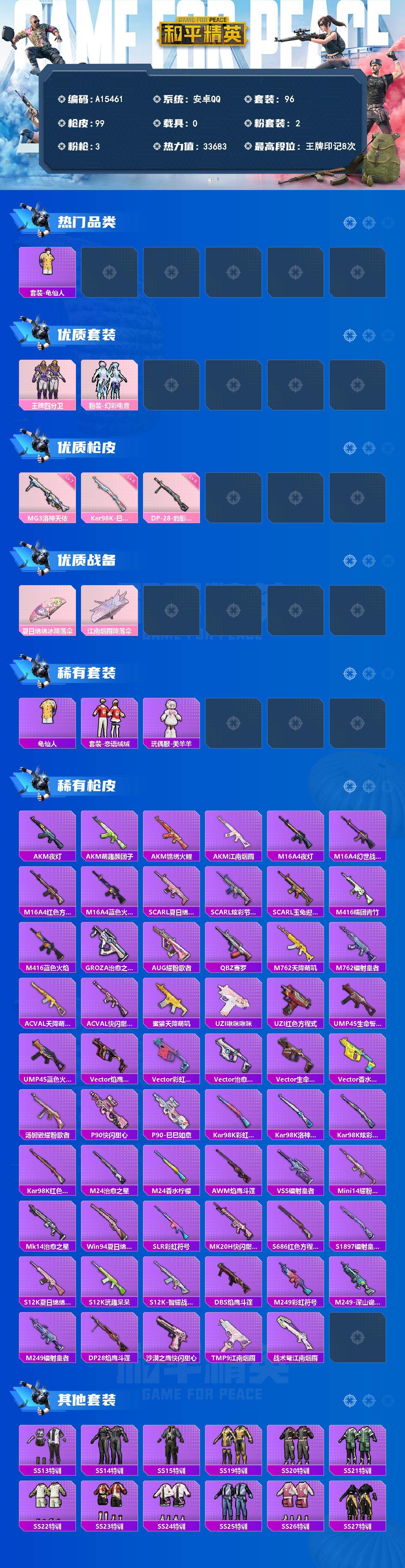 HPEY4258621和平精英账号详情图2