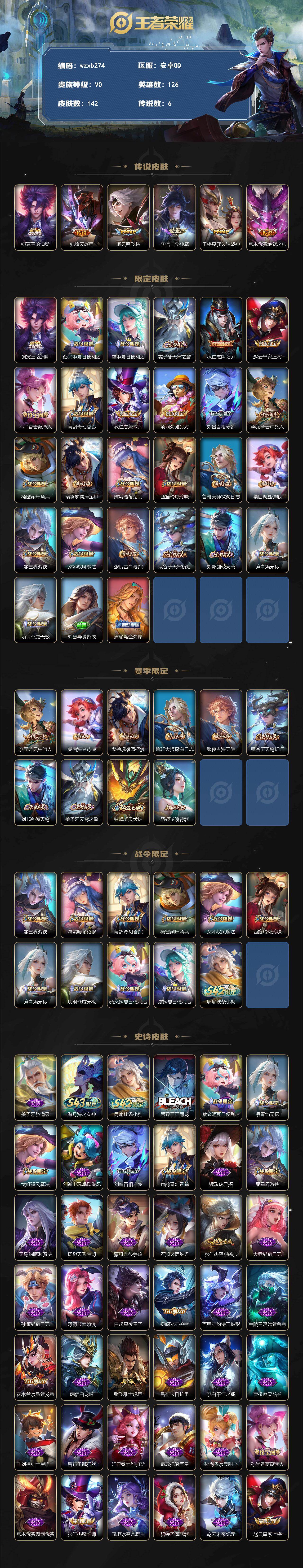 WZYYT4434601王者荣耀账号详情图2