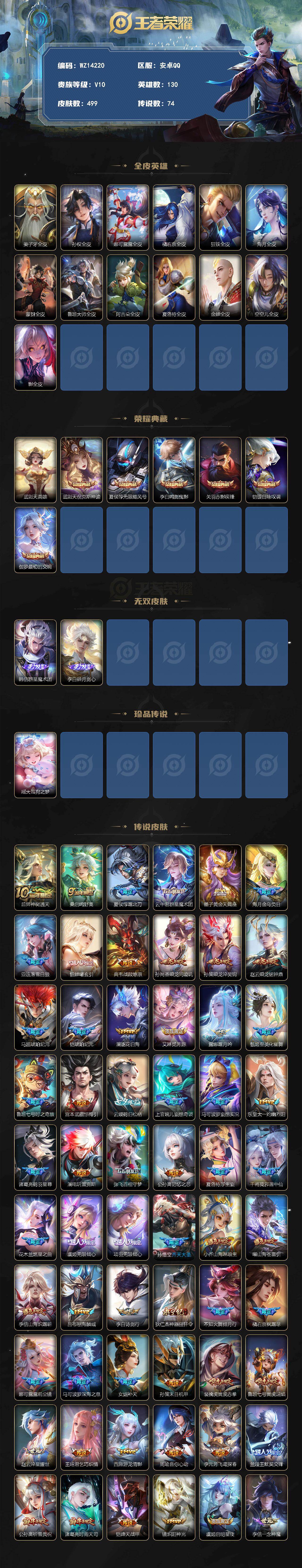 WZXS4455486王者荣耀账号详情图2